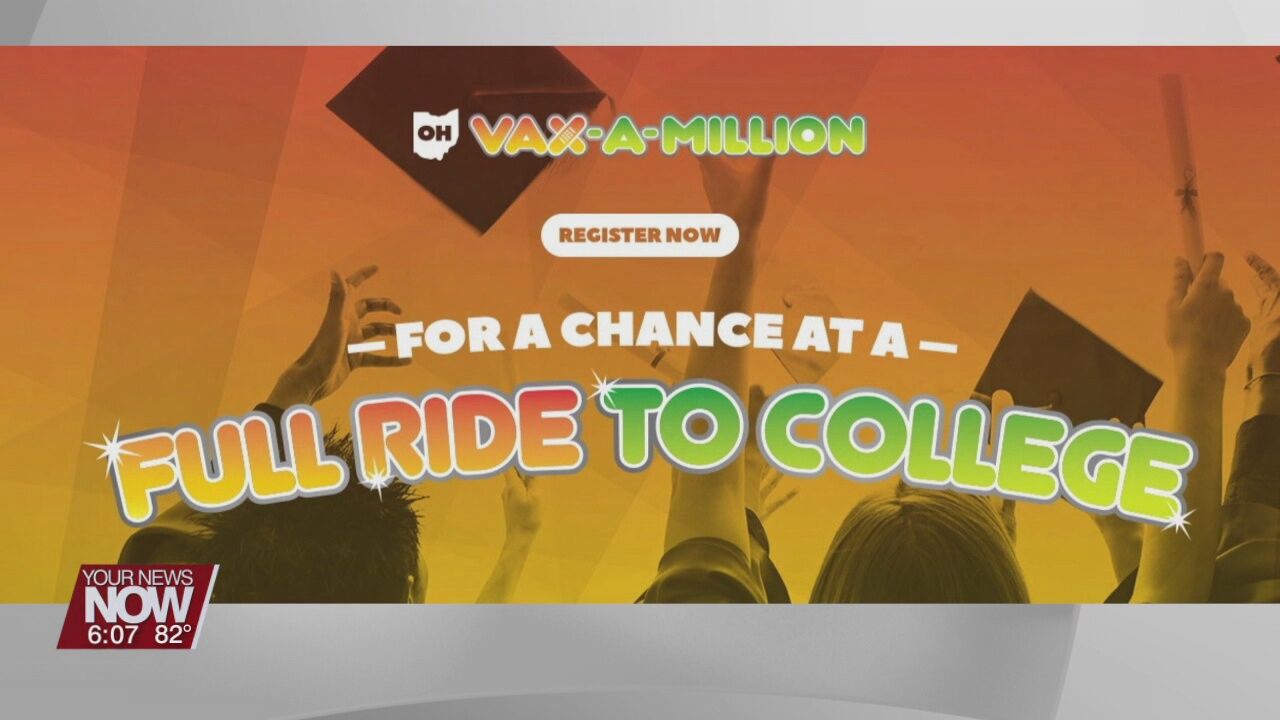Deadline to register for the Vax-a-Million giveaway is Sunday at 11:59 pm